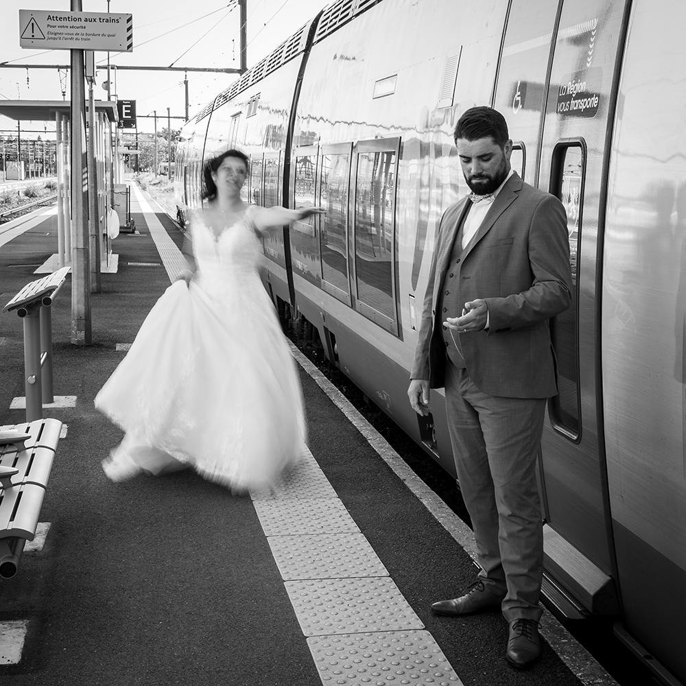 Mariage en gare